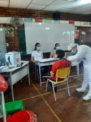 Jornada de vacunación realizada en la sede Cornejo